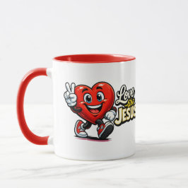 Liebe wie JESUS - Herz - Christlich Tasse