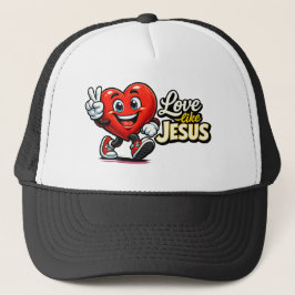 Liebe wie JESUS - Herz - Christlich Truckerkappe