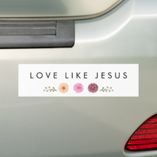 LIEBE WIE JESUS inspirierend Autoaufkleber