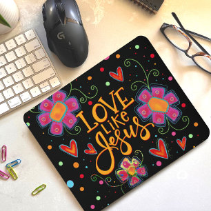 "Liebe wie Jesus"-Inspiritivität Mousepad