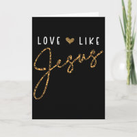 Liebe wie Jesus Leopard Herz Christlicher Glaube B