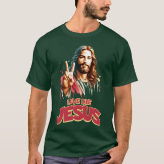 Liebe wie Jesus Movie Poster Stil lustig T-Shirt