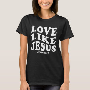Liebe wie Jesus Religiöse Gott Kapuzenpullover mit T-Shirt
