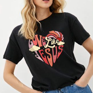 Liebe wie Jesus Shirt, T - Shirt der Frauen