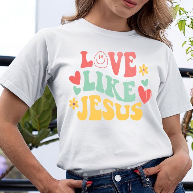 Liebe wie Jesus T - Shirt, Komfort Farben, Trendse T-Shirt (Von Creator hochgeladen)