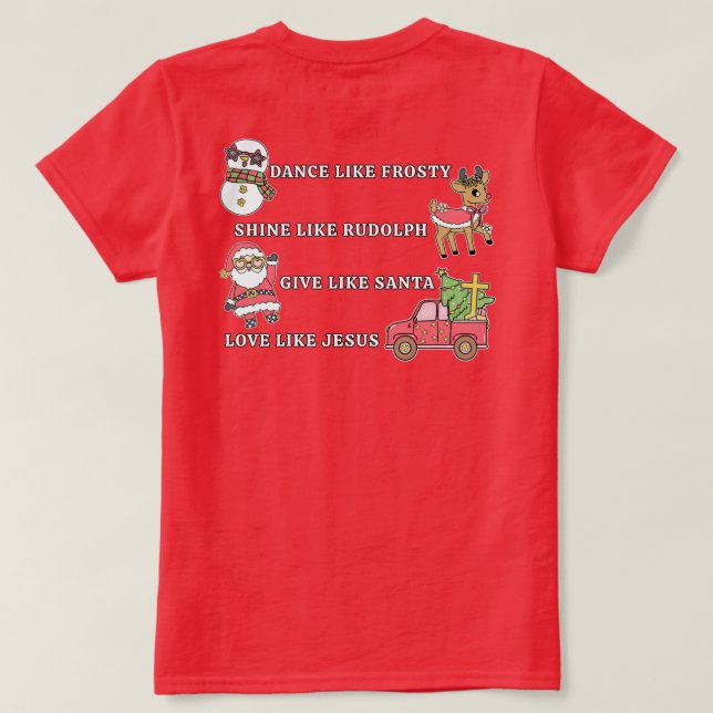 Liebe-wie-Jesus-T-Shirt T-Shirt (Design Rückseite)