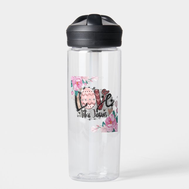Liebe wie Jesus Trinkflasche (Vorderseite)