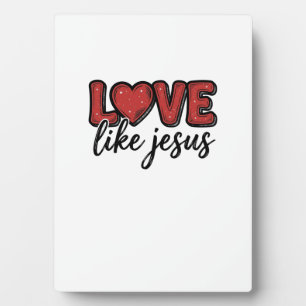 Liebe wie Jesus Vintage-Christen-Shirt-Design_1 Fotoplatte
