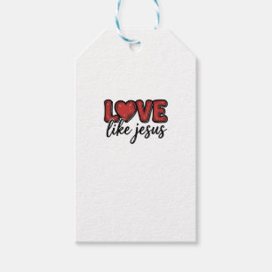 Liebe wie Jesus Vintage-Christen-Shirt-Design_1 Geschenkanhänger