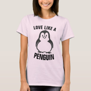 LIEBE WIE PENGUIN-T - Shirt