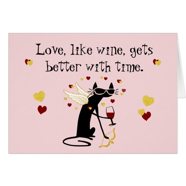 Liebe wie Wine Valentine (Vorderseite (Horizontal))