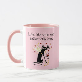 Liebe wie Wine Valentine Tasse