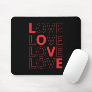 Liebe Wiederholter Text Valentinstag I Liebe Sie Mousepad