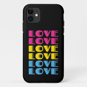 Liebe Wiederholung des LGBTQ-Pansexual-Stolzes Case-Mate iPhone Hülle