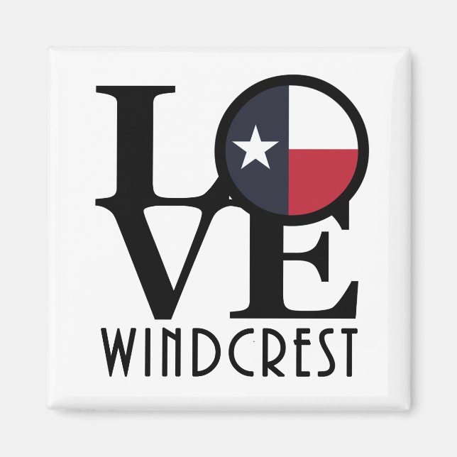 LIEBE Windcrest Texas Magnet (Vorne)