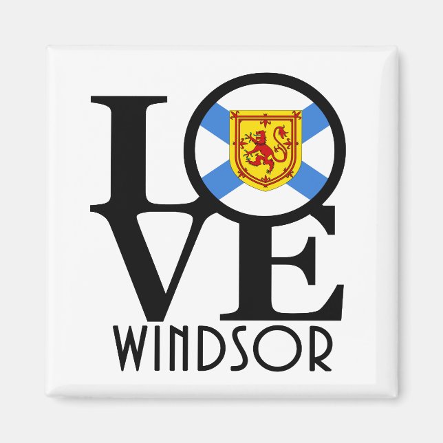 LIEBE Windsor Nova Scotia Magnet (Vorne)