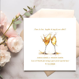 Liebe Wine Glasses Wedding Napkins Serviette