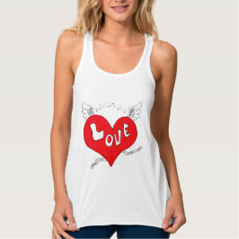 Liebe Wings Heart Top (dunkel)