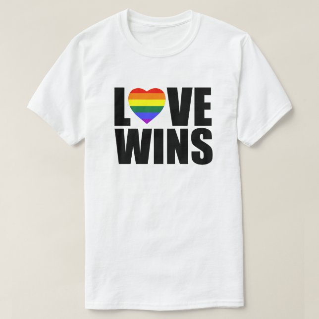 LIEBE WINS! #LOVEWINS FEIERT DIE GLEICHHEIT VON EH T-Shirt (Design vorne)