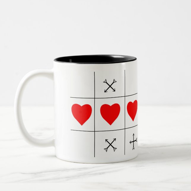 LIEBE WINS XOXO ZWEIFARBIGE TASSE (Links)