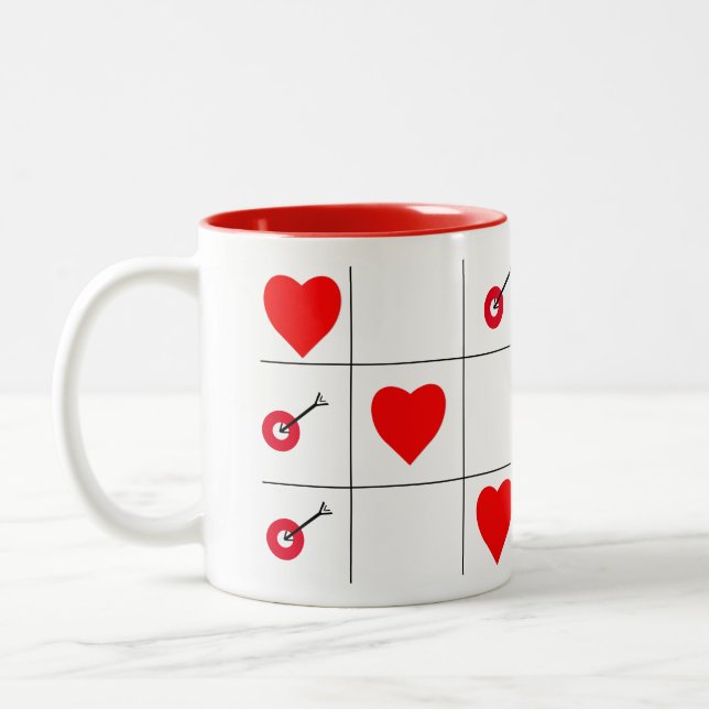 LIEBE WINS ZWEIFARBIGE TASSE (Links)