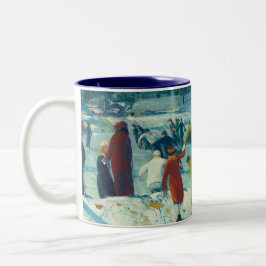 Liebe Winter - von George Bellows Zweifarbige Tasse