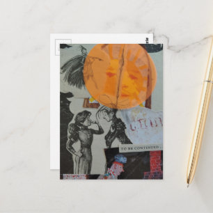 Liebe wird fortgesetzt Collage Postkarte