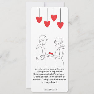 Liebe wird gekümmert einladung