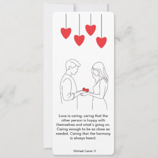 Liebe wird gekümmert einladung