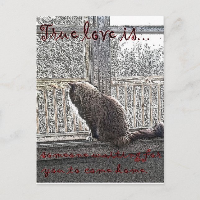 Liebe wird gewartet postkarte (Vorderseite)