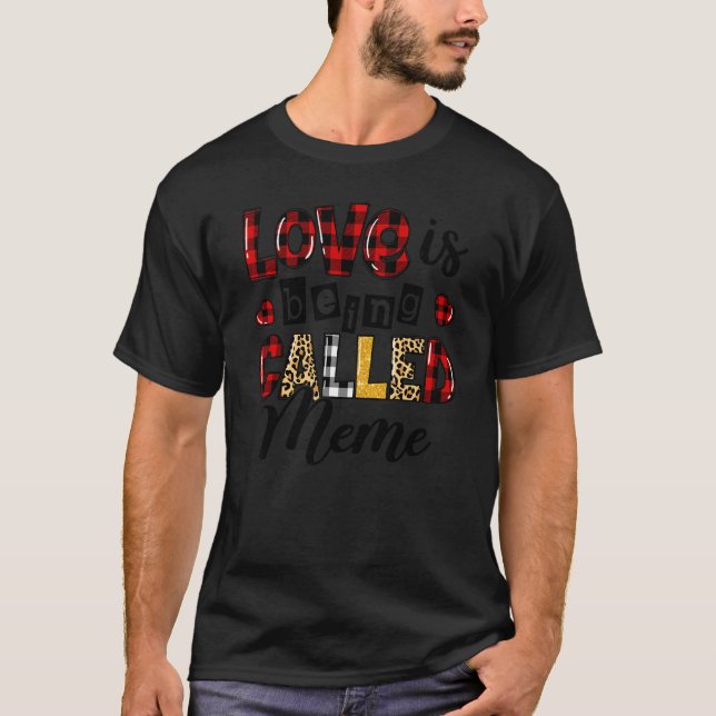 Liebe wird Meme Mother Day Red Kariert L T-Shirt (Vorderseite)