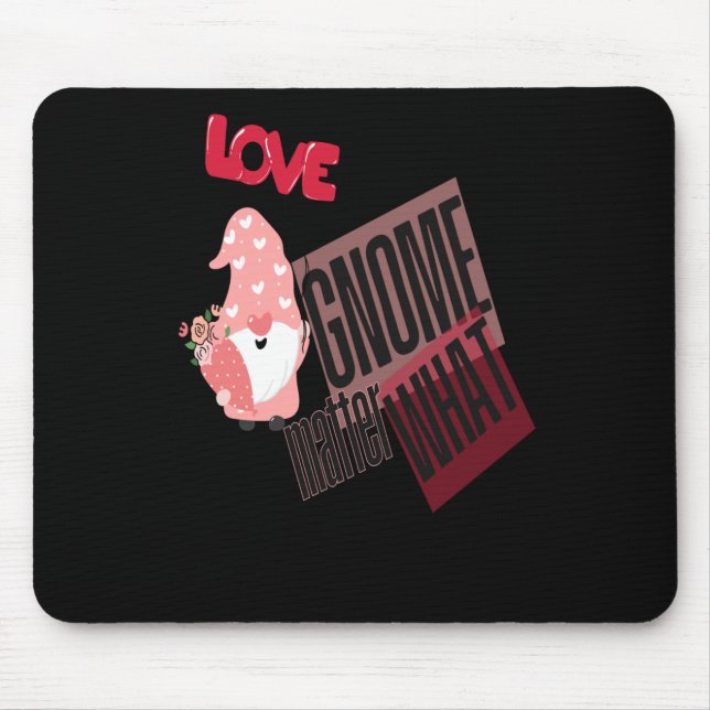 Liebe wird mit Blume Ballonaufkleber erhalten, was Mousepad (Vorne)