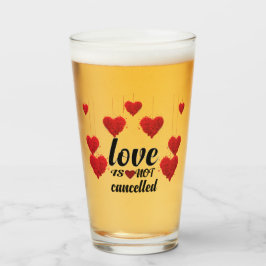 Liebe wird nicht abgebrochen glas