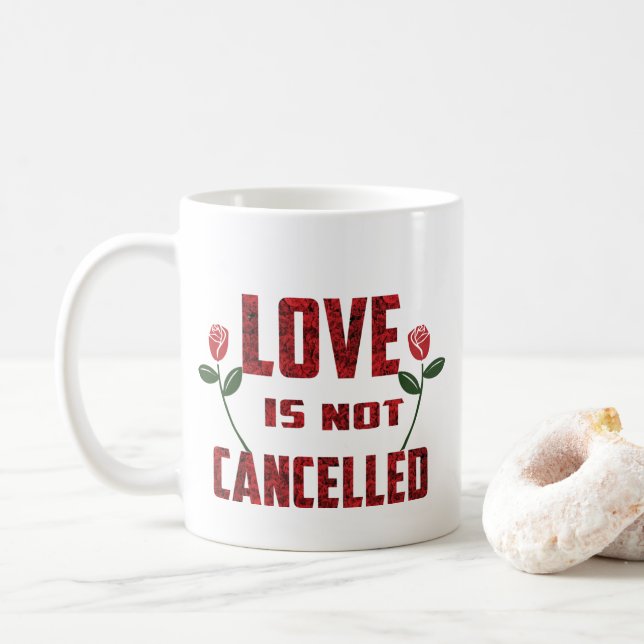 Liebe wird nicht abgebrochen kaffeetasse (Mit Donut)