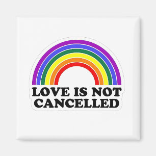 Liebe wird nicht im Monat des Rainbow LGBT Pride a Magnet