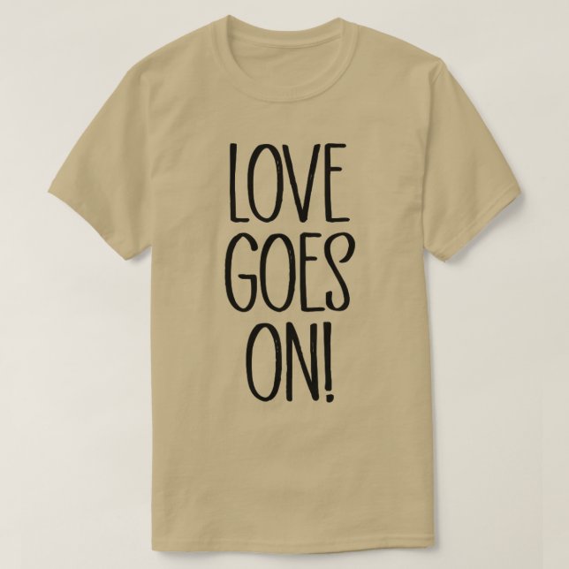 Liebe wird schwarz T-Shirt (Design vorne)