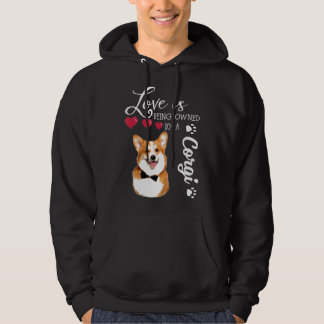 Liebe wird von einem Corgi T Family T-Shirt gehalt Hoodie