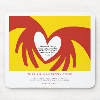 Liebe wirft heraus Furcht Mousepad