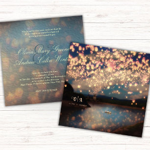 Liebe Wish Lanterns Einladung