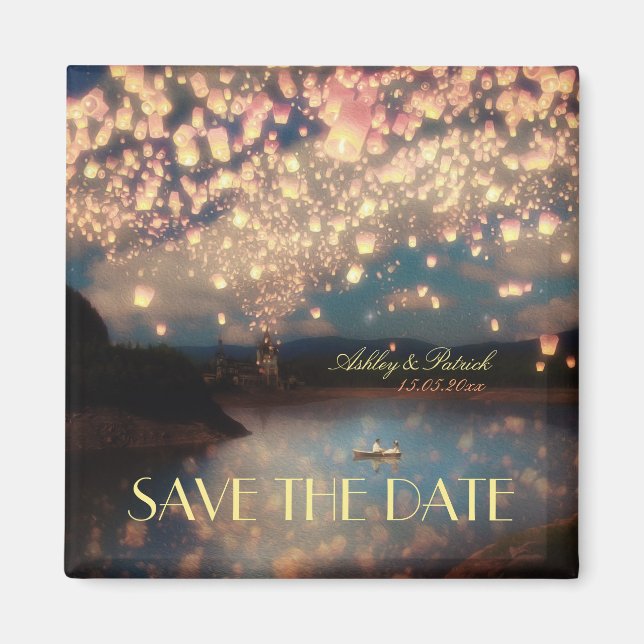 Liebe Wish Lanterns Magnet (Vorne)