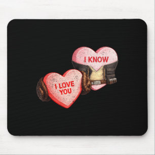 Liebe - wissen - lustiger Sci-Fi Valentinstag Welt Mousepad