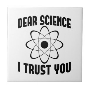 Liebe Wissenschaft, ich vertraue dir - Lustiger Ph Fliese