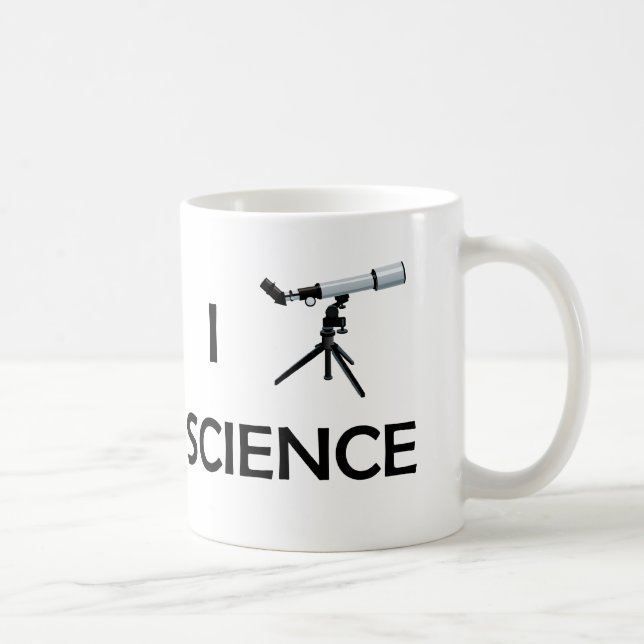 Liebe-Wissenschafts-Teleskop Kaffeetasse (Rechts)