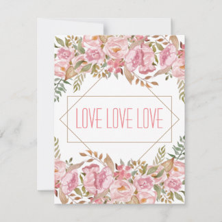 LIEBE - Wohltätigkeit - Grußkarte Dankeskarte