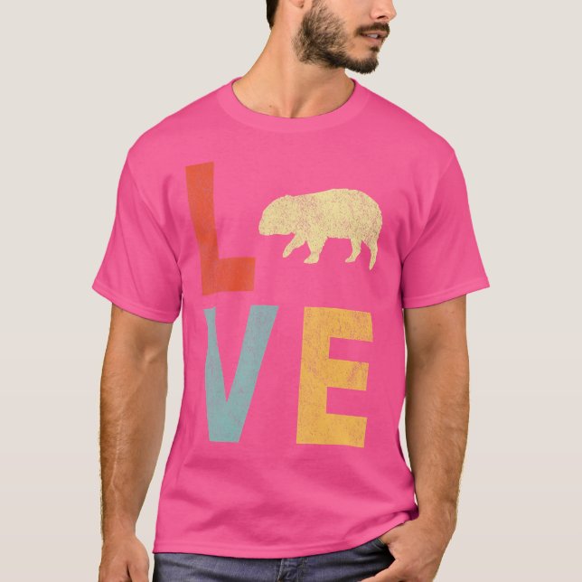 Liebe Wombat Lover Funny Wombat Zitat T-Shirt (Vorderseite)