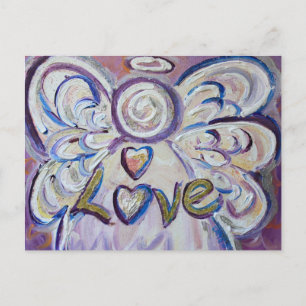 Liebe Word Inspiration Angel Postkarte