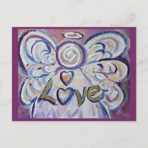 Liebe Word Inspiration Angel Postkarte