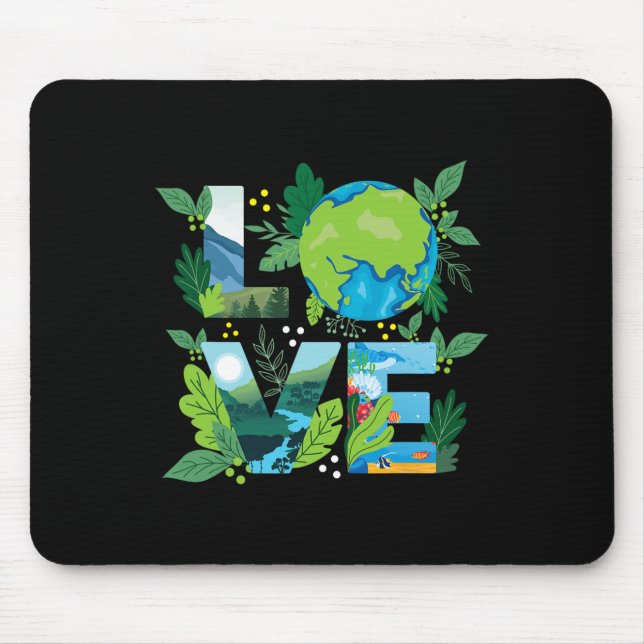 Liebe World - Environmental Protection Earth Day C Mousepad (Vorne)