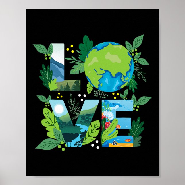 Liebe World - Environmental Protection Earth Day C Poster (Vorne)