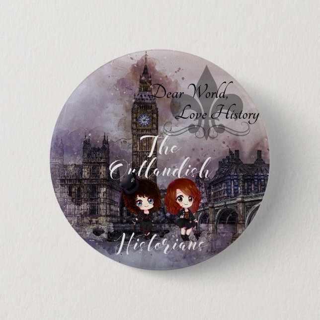 Liebe World, Liebe-Geschichte Podcast sonderbarer Button (Vorderseite)